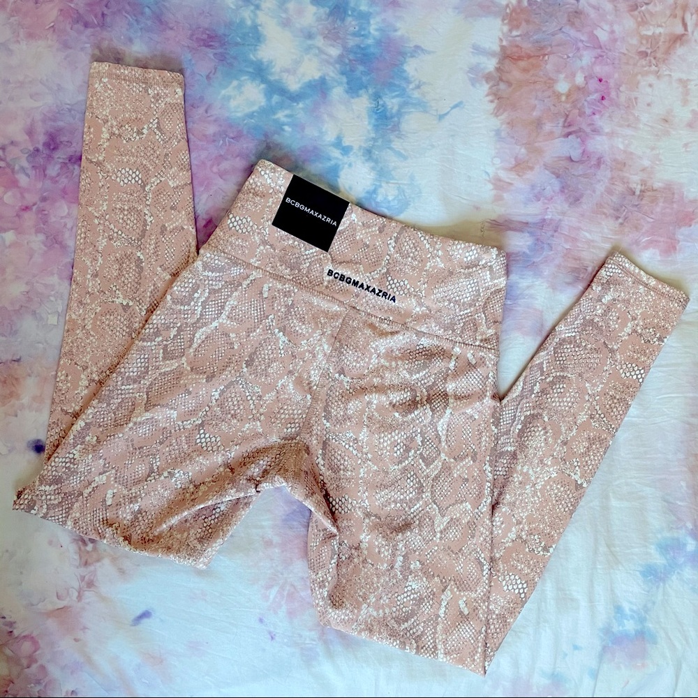 BCBG MaxAzria Performance Snakeskin Print Legging